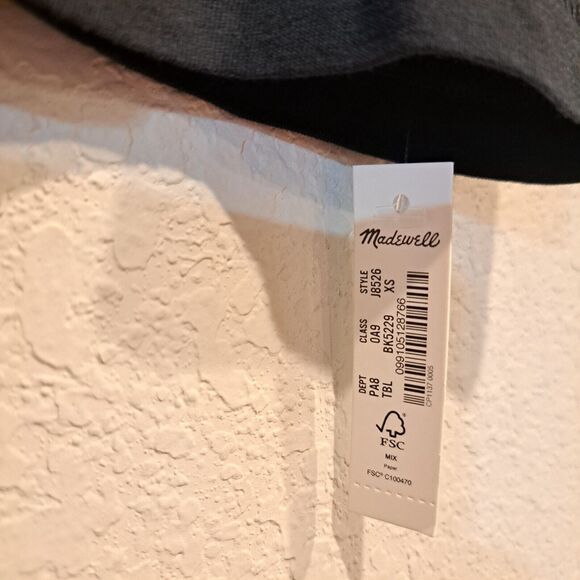 Madewell Northside Vintage Tee Short Sleeve 100% Cotton Black J8526 size XS NWT - Picture 2 of 7